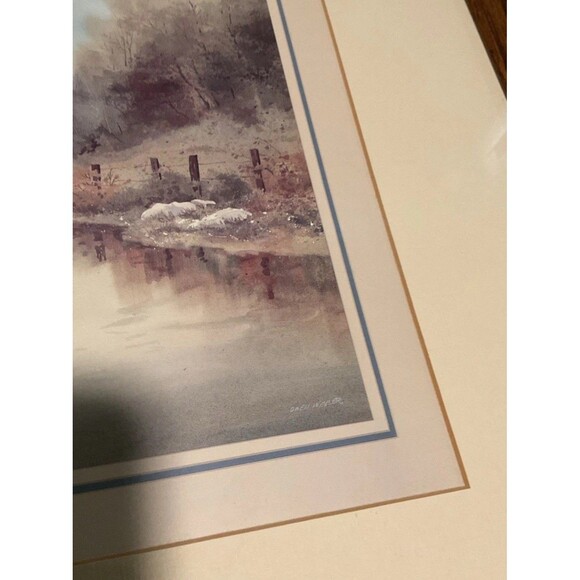 Owen Wexler Beautiful Nature Fall Pond Scene 13.5”x 10.5”framed(21.5”x 17.5”) - Picture 8 of 13